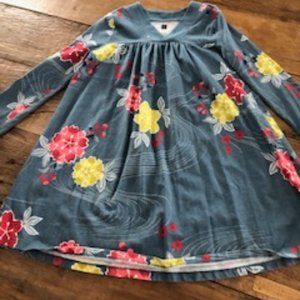 Blue Floral Tea Collection Size 6 Kids Dress